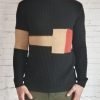 Pull maillet noir homme