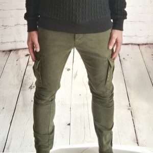 Pantalon cargo kaki