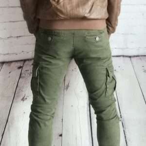 Pantalon cargo kaki