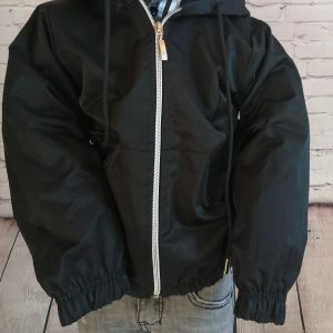 Veste K-way à capuche noir